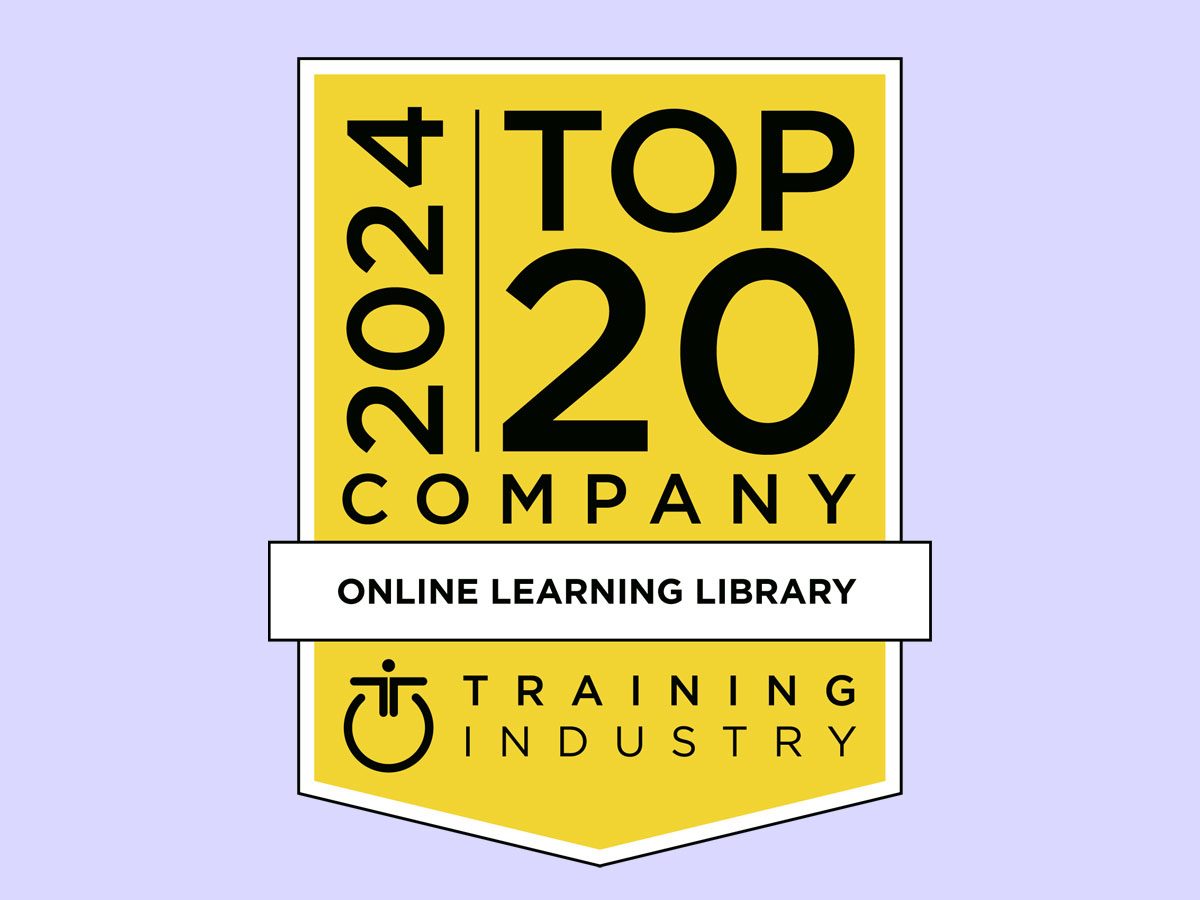 Top20 2024 Training Industry des meilleurs catalogues de contenu en ligne